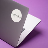 Trust in Jesus – Minimal Christian Sticker  ラウンドシール