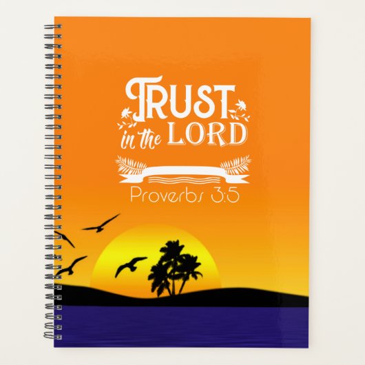 Trust in the Lord プランナー手帳 (正面)