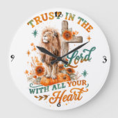 Trust In The Lord...  ラージ壁時計 (正面)