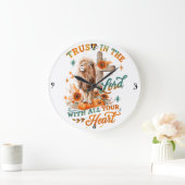 Trust In The Lord...  ラージ壁時計 (ホーム)