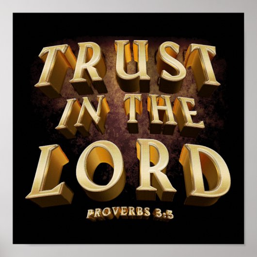 Trust in the Lord – Christian Faith Men & Women  ポスター (正面)