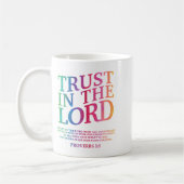 Trust In The Lord Christian Jesus God Sister Broth コーヒーマグカップ (左)