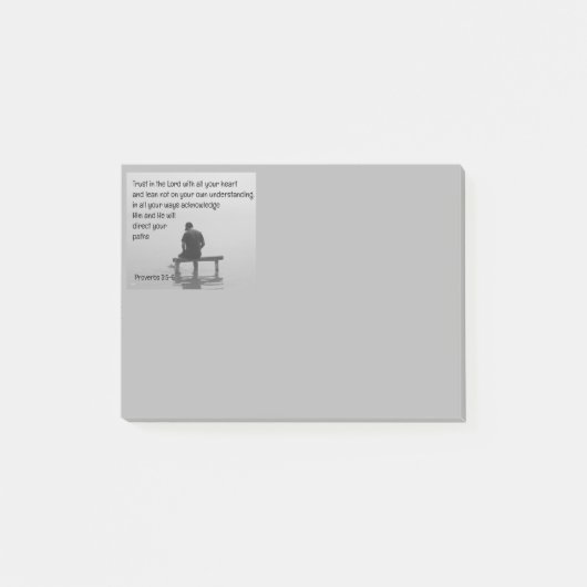 Trust In the Lord Comforting Uplifting Bible Verse ポストイット (正面)