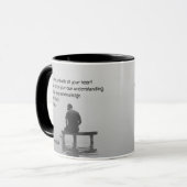 Trust In the Lord Comforting Uplifting Bible Verse マグカップ (正面左)