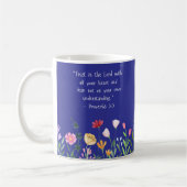 Trust in the Lord” Floral Bible Verse Mug コーヒーマグカップ (左)