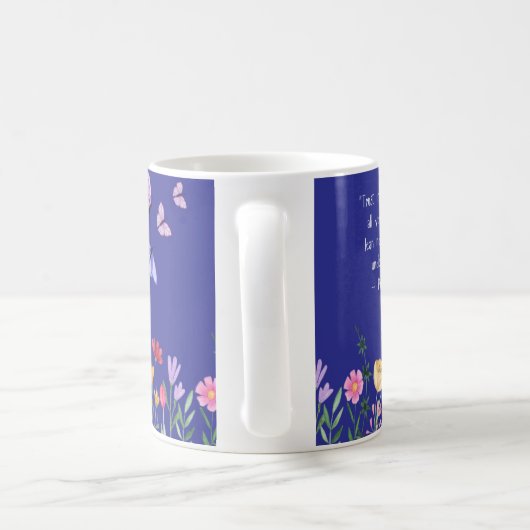 Trust in the Lord” Floral Bible Verse Mug コーヒーマグカップ (ハンドル)