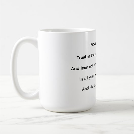 Trust in the lord Mug コーヒーマグカップ (左)