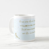 Trust in the Lord Proverbs Calligraphy Mug コーヒーマグカップ (正面左)