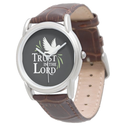 Trust in the Lord White Dove Christian 腕時計 (アングル)
