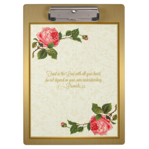 Trust in the Lord with all your Heart Clipboard クリップボード