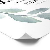 Trust in the Lord with all your Heart Green Leaves ポスター (角)