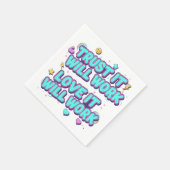 Trust It Will Work, Love It Will Work スタンダードカクテルナプキン (角)