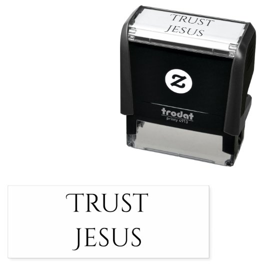 Trust Jesus Christian Quote セルフインキングスタンプ (インサイチュ)