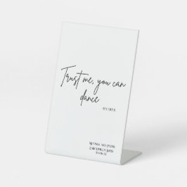 Trust Me Can Dance – アルコール |パーティー記号 台座サイン