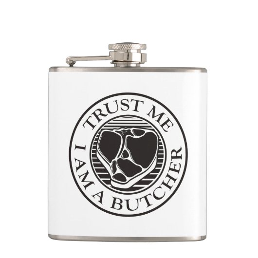 Trust me, I am a Butcher T-bone フラスク (正面)