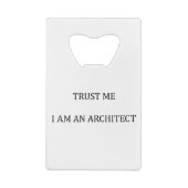Trust me I am an Architect クレジットカード栓抜き (裏面)