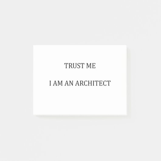Trust me I am an Architect ポストイット (正面)