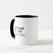 Trust Me I Know My Sheet スプレッドシート駄洒落 マグカップ (正面左)