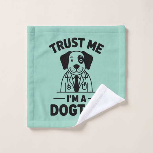 Trust Me I’m a Dogtor ウォッシュタオル (ウォッシュタオル)