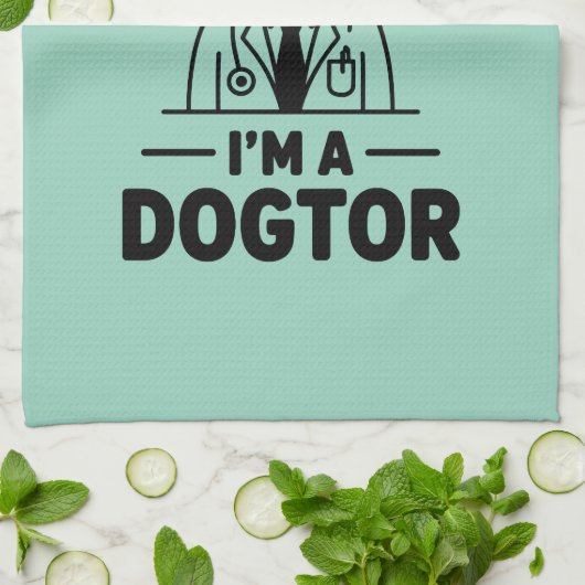 Trust Me I’m a Dogtor キッチンタオル (折り畳み)
