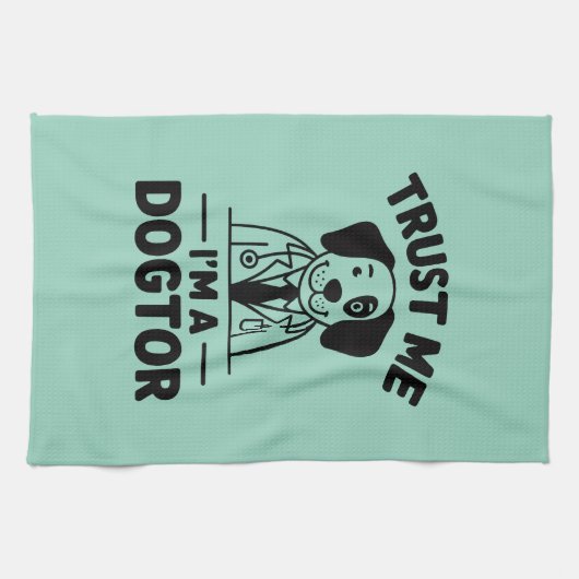 Trust Me I’m a Dogtor キッチンタオル (横)