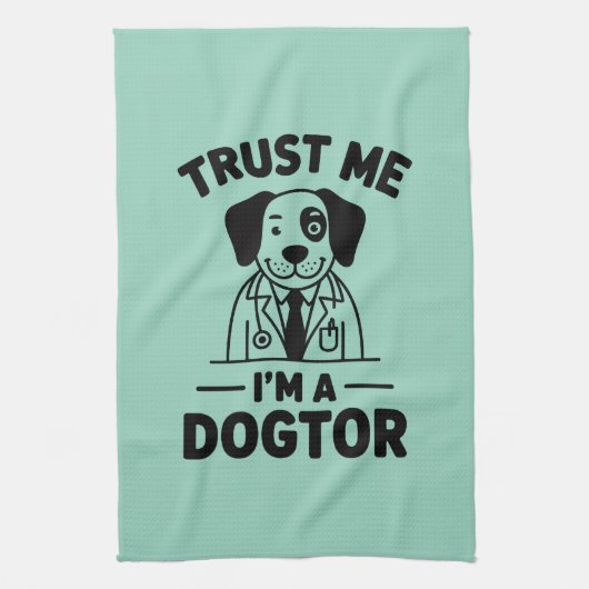 Trust Me I’m a Dogtor キッチンタオル (縦)
