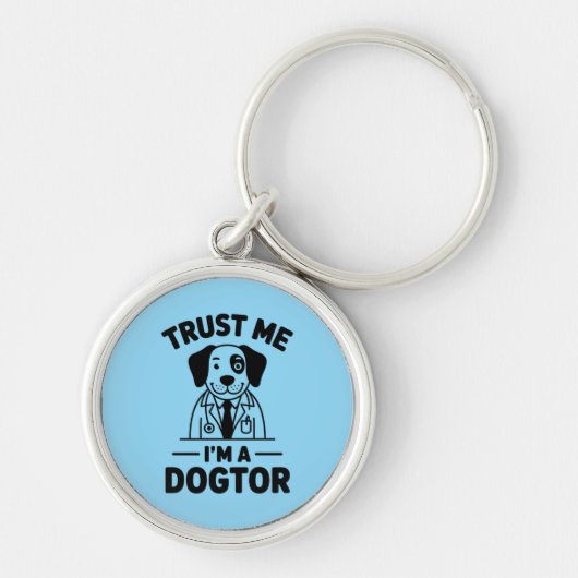 Trust Me I’m a Dogtor キーホルダー (正面)