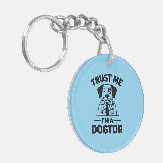 Trust Me I’m a Dogtor キーホルダー (正面左)