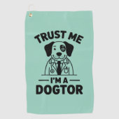 Trust Me I’m a Dogtor ゴルフタオル (正面)