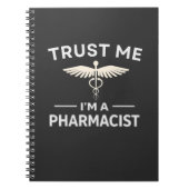 Trust Me I’m a Pharmacist Funny Pharmacy ノートブック (正面)