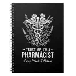 Trust Me I’m a Pharmacist Vintage Apothecary ノートブック