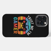 Trust Me Iam A Gamer, おもしろい Gamer引用文 iPhoneケース (裏面横)