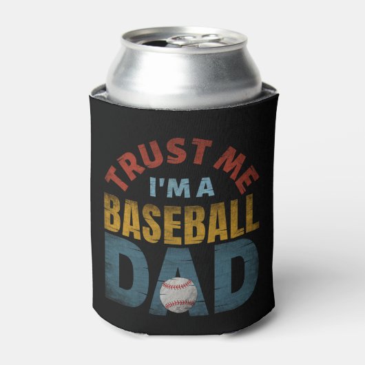 TRUST ME I'M A BASEBALL DAD 缶クーラー (缶正面)