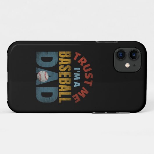 TRUST ME I'M A BASEBALL DAD Case-Mate iPhoneケース (裏面(横))