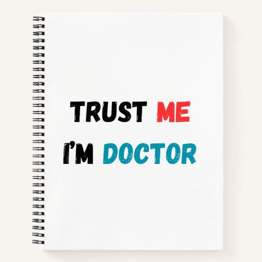 Trust Me, I'm a Doctor ノート – 医療用ジャーナル (正面)