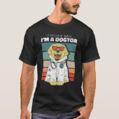 Trust Me, I'm A Dogtor Funny Veterinary Medicine V Tシャツ (正面)