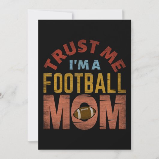 TRUST ME I'M A FOOTBALL MOM 招待状 (正面)