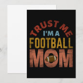 TRUST ME I'M A FOOTBALL MOM 招待状 (正面/裏面)
