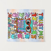 Trust Me Im a Mathematician Cute Poster タペストリー (正面(横))