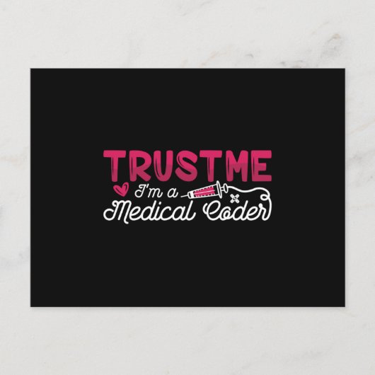 Trust Me I'm A Medical Coder ICD Coding Programmer ポストカード (正面)