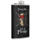 Trust Me I'm A Pirate Skull and Swords Funny フラスク (右)