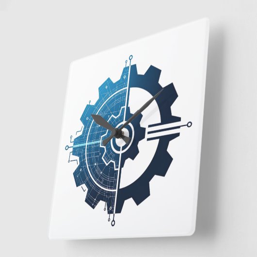 Trust Me, I'm an Engineer – Engineering Wall Clock スクエア壁時計 (傾斜)