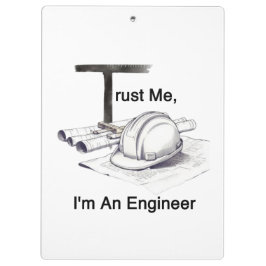 Trust Me I'm An Engineer Professional Clipboard クリップボード