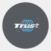 Trust – Minimal Round Sticker ラウンドシール (正面)