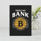 Trust No Bank Bitcoin BTC Cryptocurrency Crypto Gi 招待状 (スタンド正面)