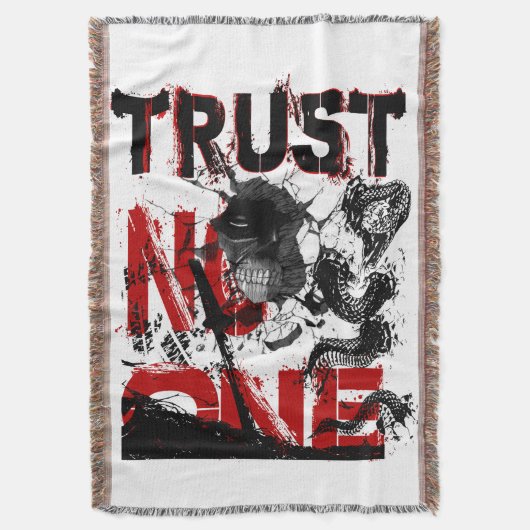 trust No One スローブランケット (正面縦)