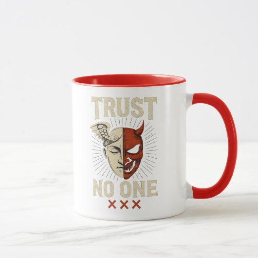TRUST NO ONE - Angel & Demon Mug マグカップ (右)