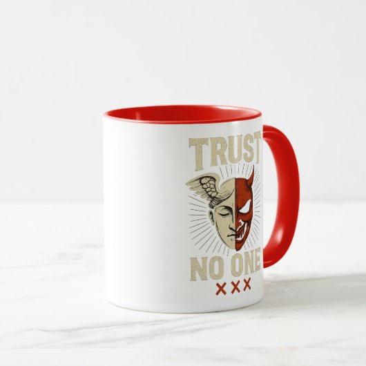 TRUST NO ONE - Angel & Demon Mug マグカップ (正面右)