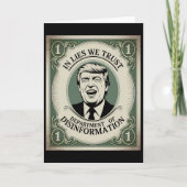 “trust Nobody” - Trump Nknote Parody 2  カード (正面)