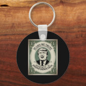“trust Nobody” - Trump Nknote Parody 2  キーホルダー (正面)